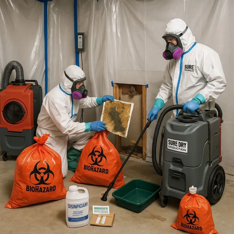 Contaminated Water Handling Protocols process in Bernice, LA